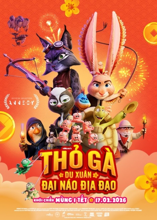 THỎ GÀ DU XUÂN ĐẠI NÁO ĐỊA ĐẠO